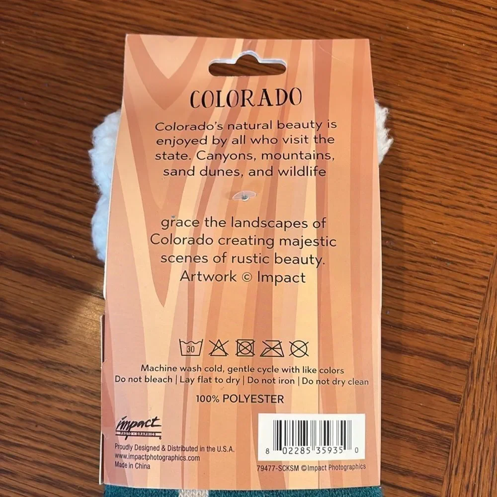 NWT -Slipper Socks, Colorado - warm and cozy - really soft - fits side 5-8